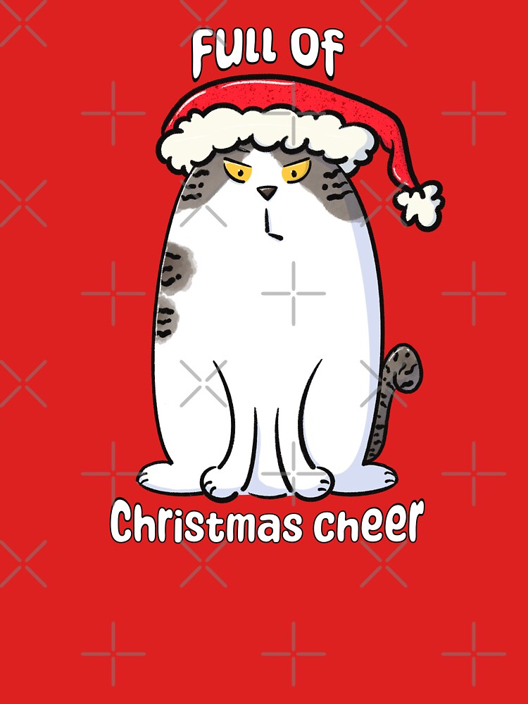 Christmas Cheer Angry Santa Cat by Tales by Chelle