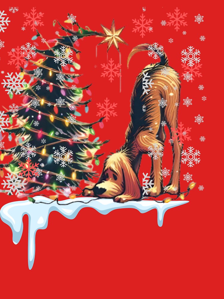 DOG Christmas CLASSIC T-SHIRTS by inkfluenceart