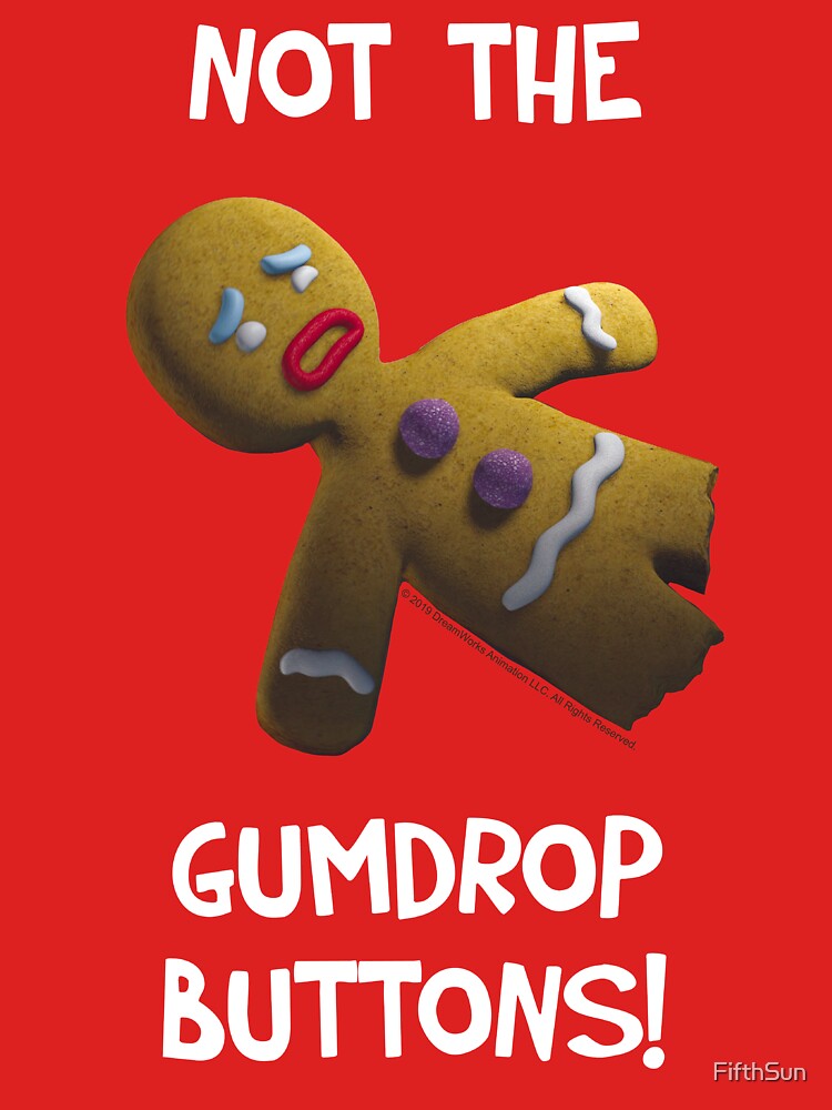 Shrek Gingerbread Man Not The Gumdrop Buttons by FifthSun