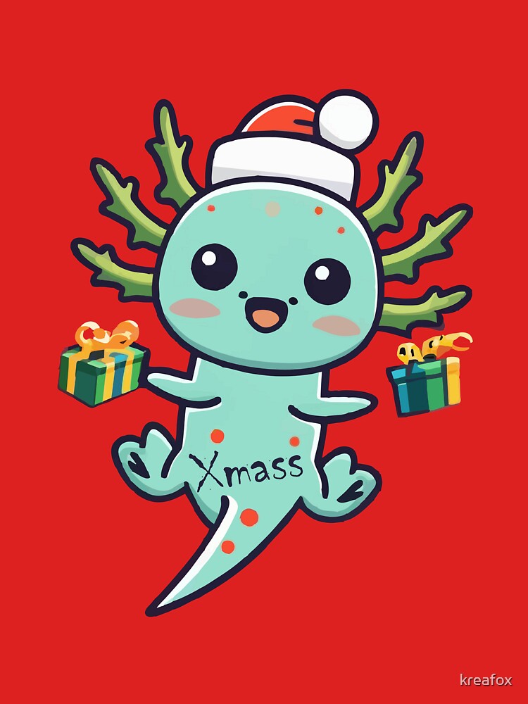 Christmas Axolotl by kreafox
