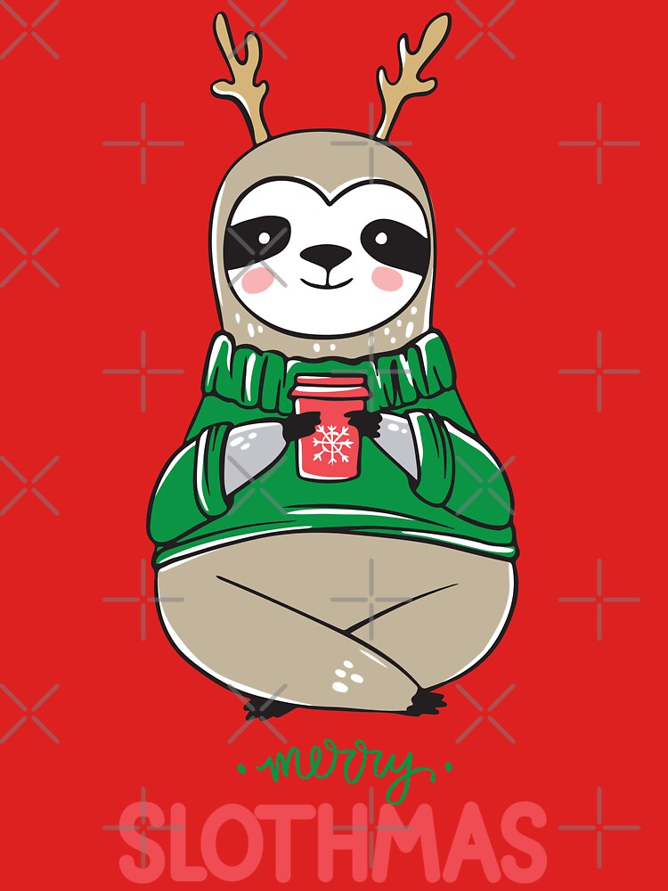 Merry Slothmas by blackdogshop