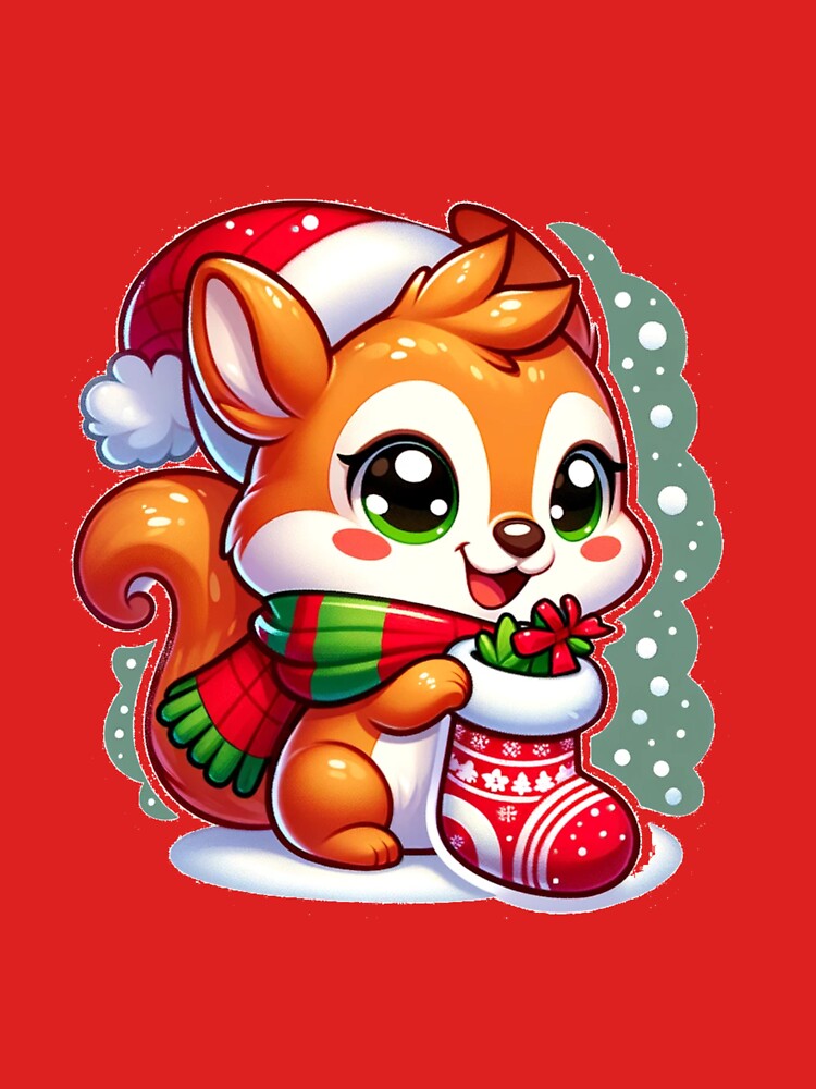 Stocking Squirrel Cheer by Variety Vault