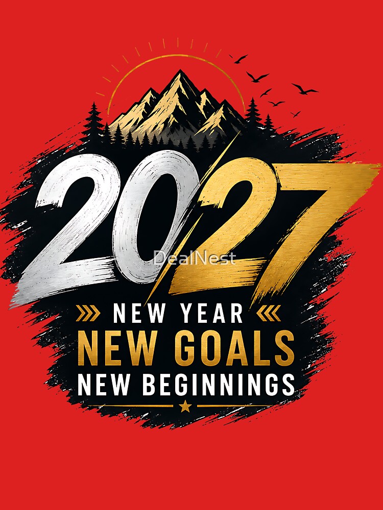 2027 New Year New Goals T-Shirt by DealNest