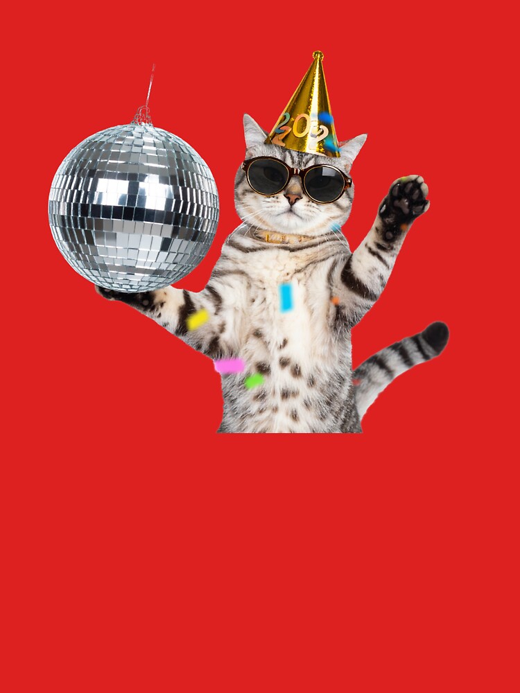 New Year – Disco Ball Cat by UAcomix