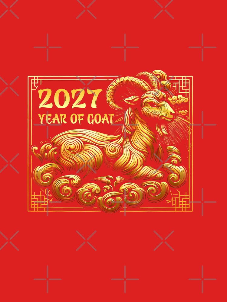 2027 Year Of Goat Chinese Zodiac Animal Sign by GrumpySableye