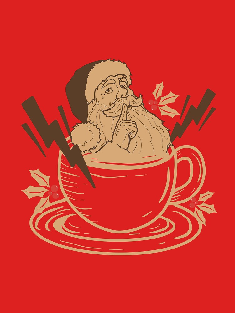Santa Christmas routine. First I drink the coffee, then I do the things. by VieBelieve