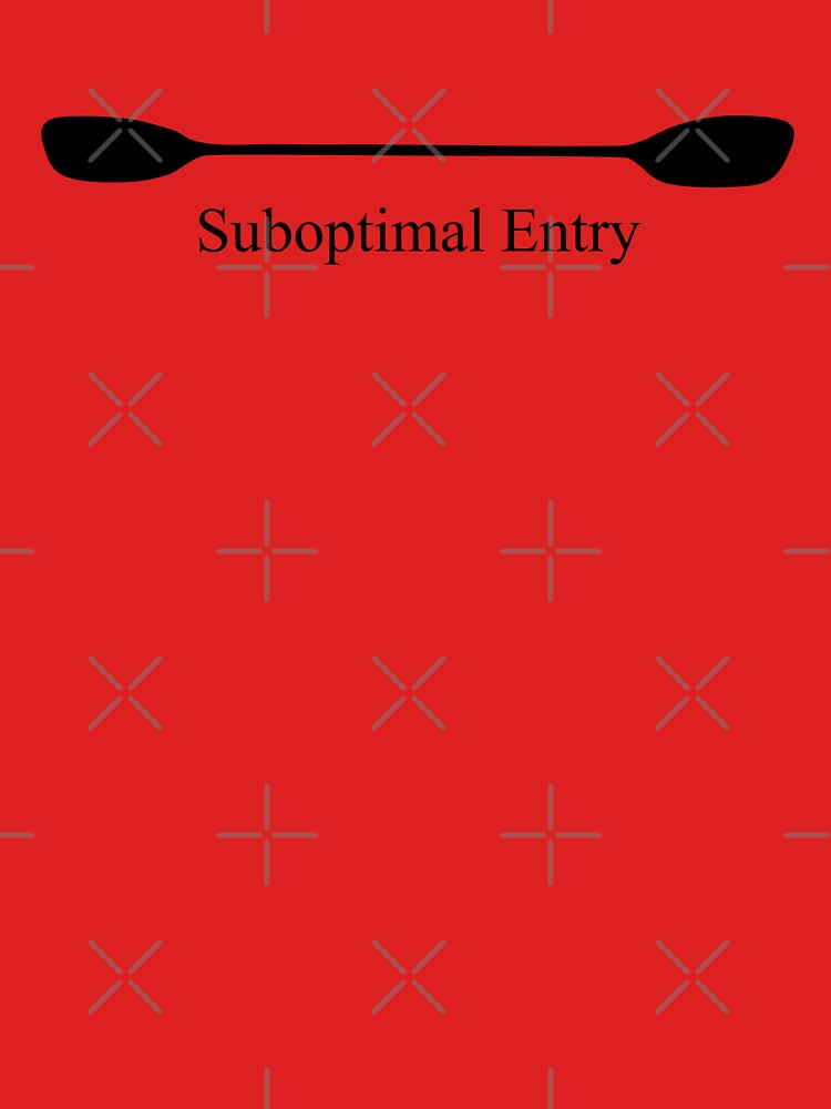 Suboptimal Entry Kayak Paddle by Esskay Designs