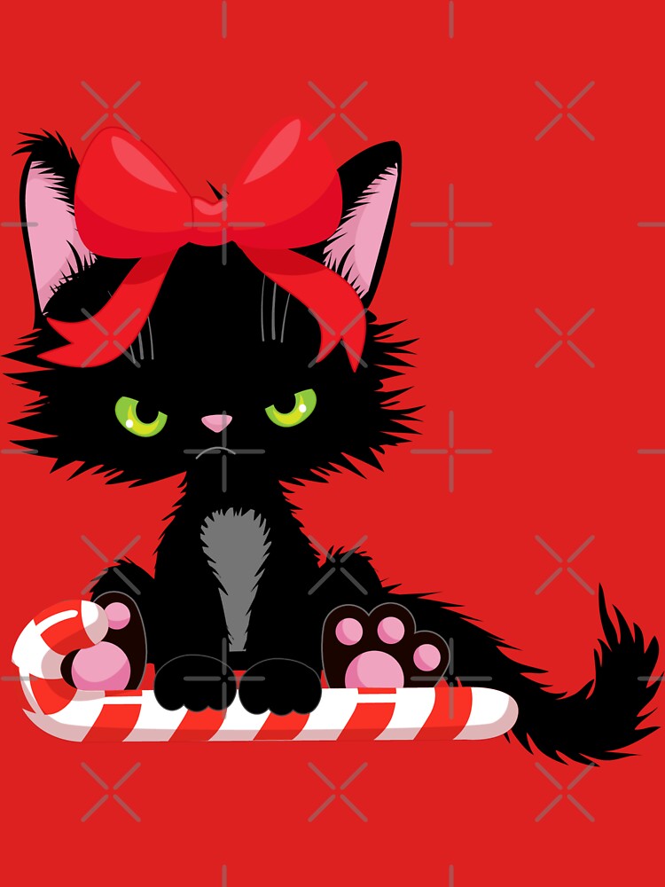 Christmas Angry Cat - Gift For Cat Lover Santa Stick by LionessLove