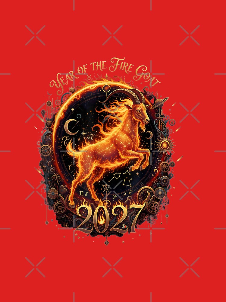 Year Of The Fire Goat 2027 Chinese Zodiac Astrology Sign by GrumpySableye