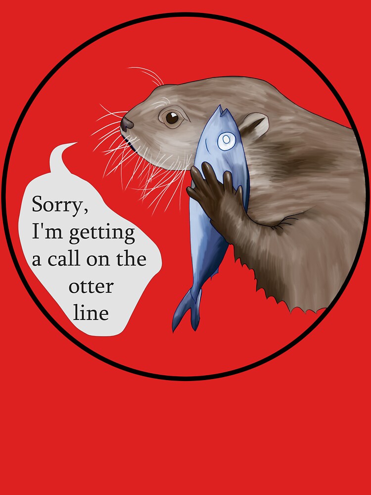 Otter on the Phone by Black Bronze Media