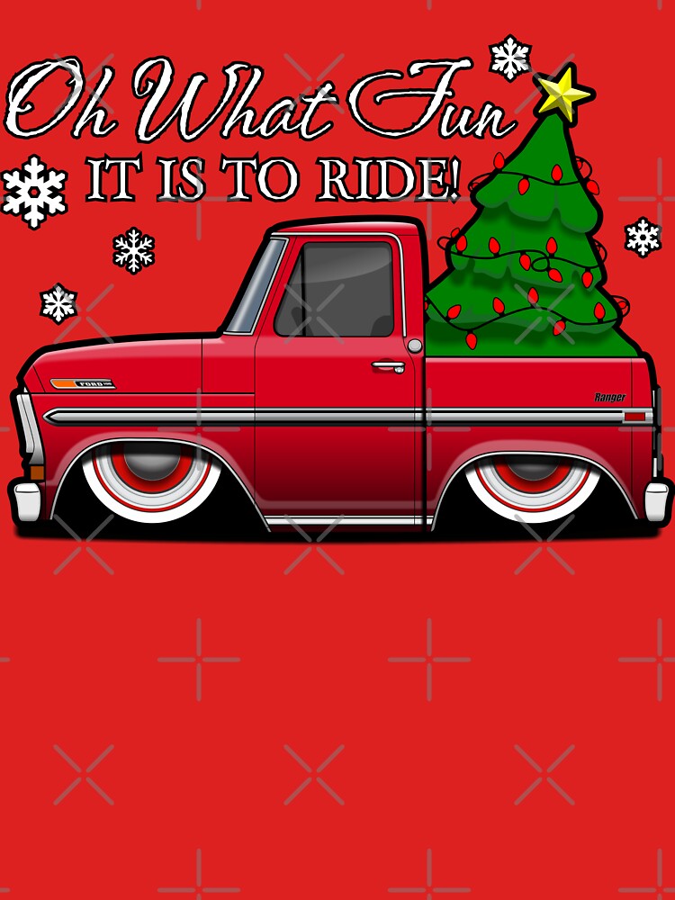 1972 F100 Hot Rod Truck (Christmas - Oh What Fun It Is To Ride) by 302Design
