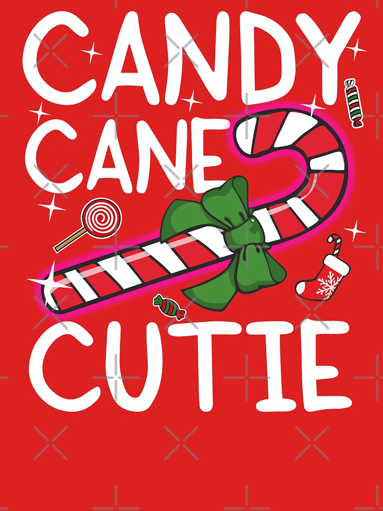 Candy Cane Cutie Funny Christmas Pajama for Girls Candy Lovers Cute by alenaz