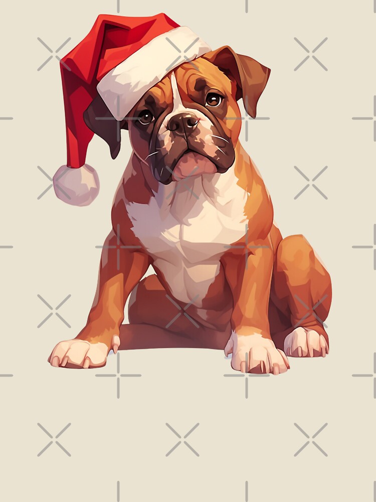 Boxer Santa dog by MendaciousMina