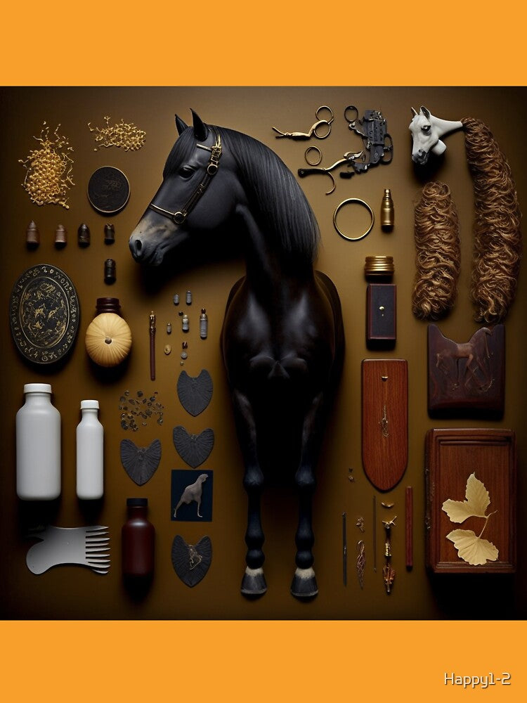 Horse: Knolling photography, ultra sheep camera, collectibles by Happy1-2