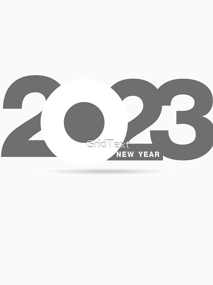 Happy New Year T-shirt by GridText