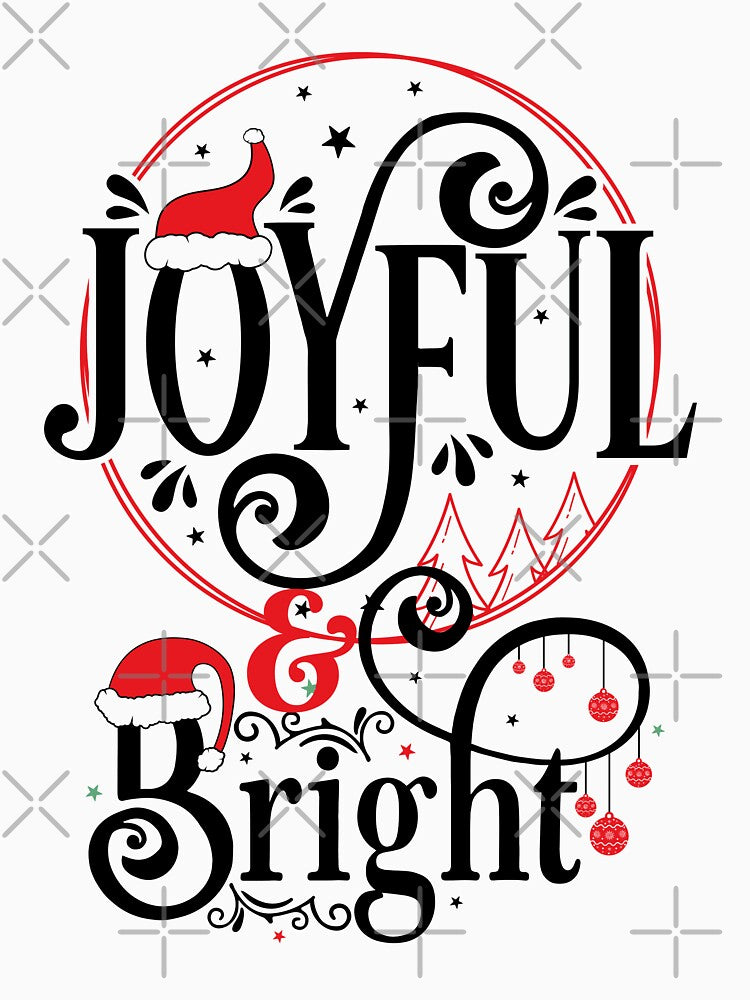 Joyful and Bright, Merry Christmas Quote by Sunnyhova