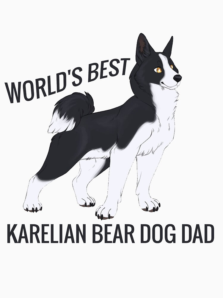 World's Best Karelian Bear Dog Dad Dog Lover by SaadEtta