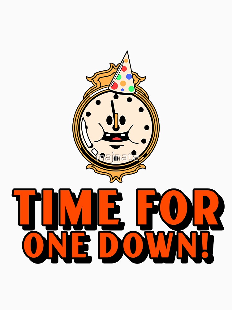 Time For One Down New Year Sticker by majnate