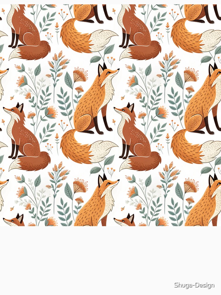 Foxes Scatter by Shuga-Design