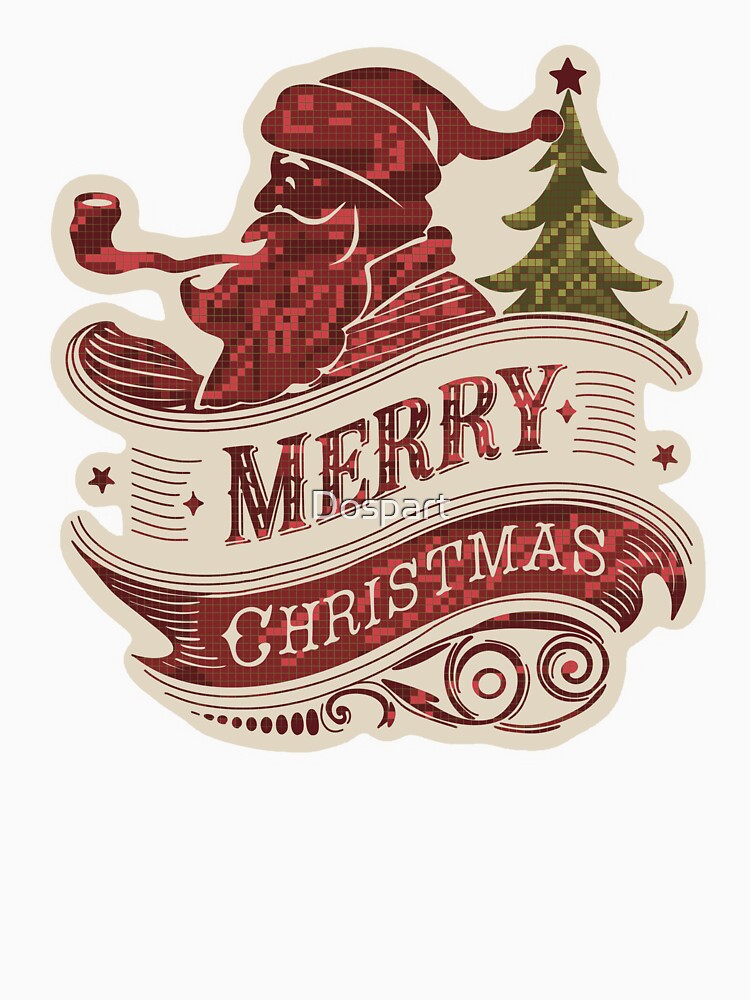 chirstmas vintage t-shirt by Dospart