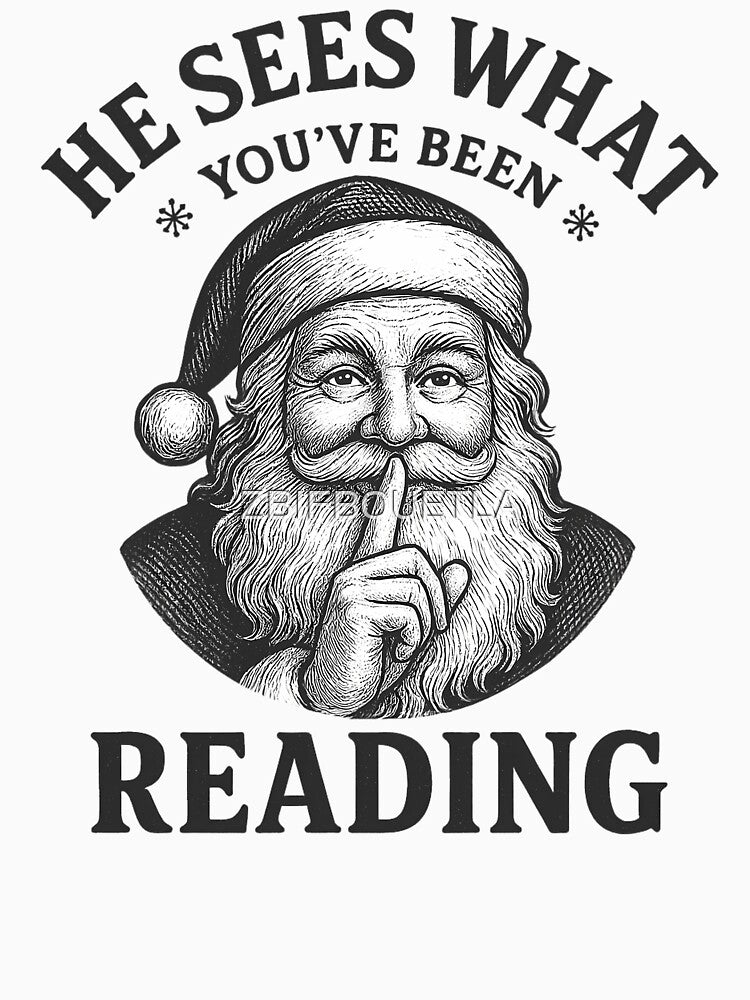 Bookish Christmas - He Sees What You've Been Reading by ZBIFBOUETLA