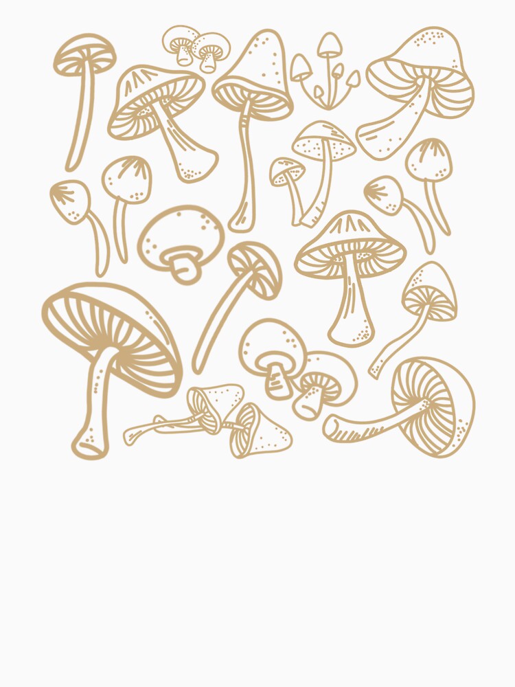 Tan mushroom design by JustArt88