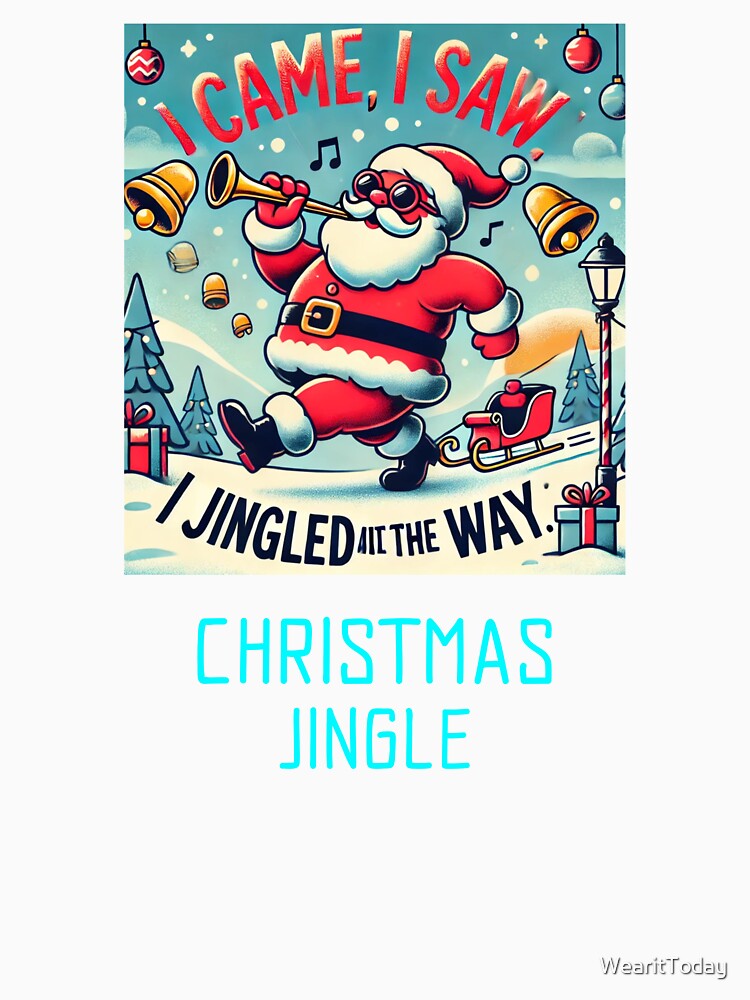 "I came, I saw, I jingled all the way Christmas jingle bells decor by WearitToday