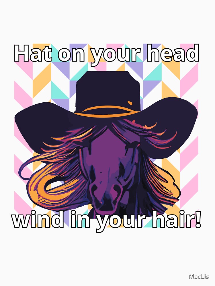 colorful horse in hat by MacLis
