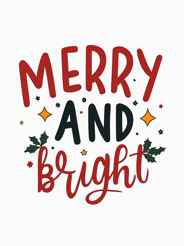 Merry and Bright, Merry Christmas by BOOLL