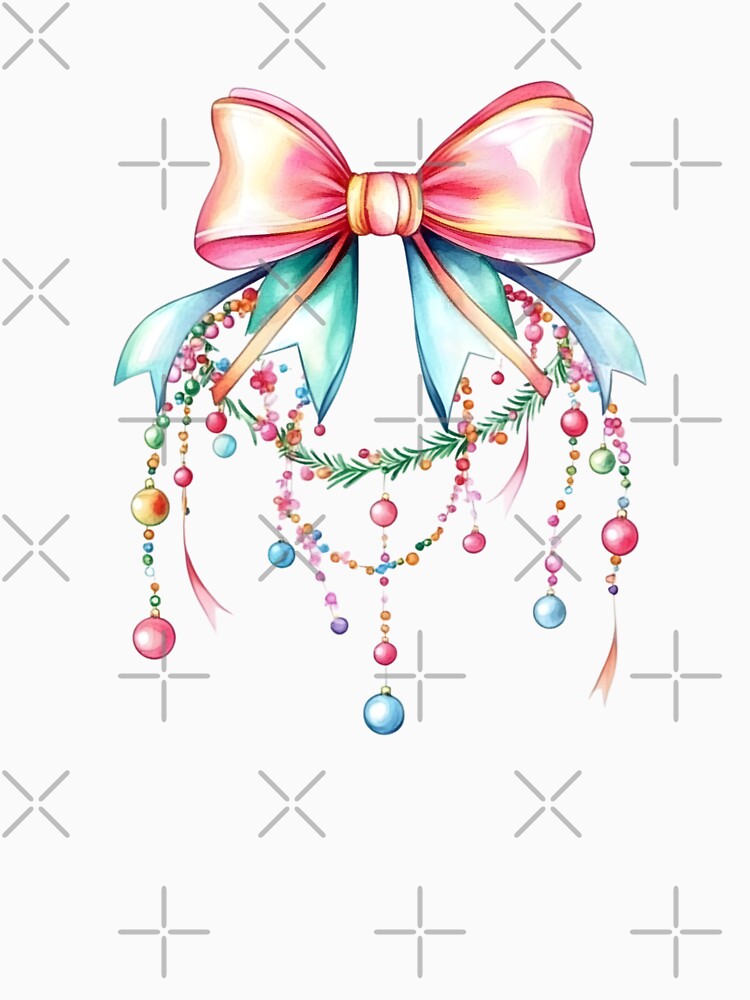 Christmas coquette aesthetic bow design by cocomelon168