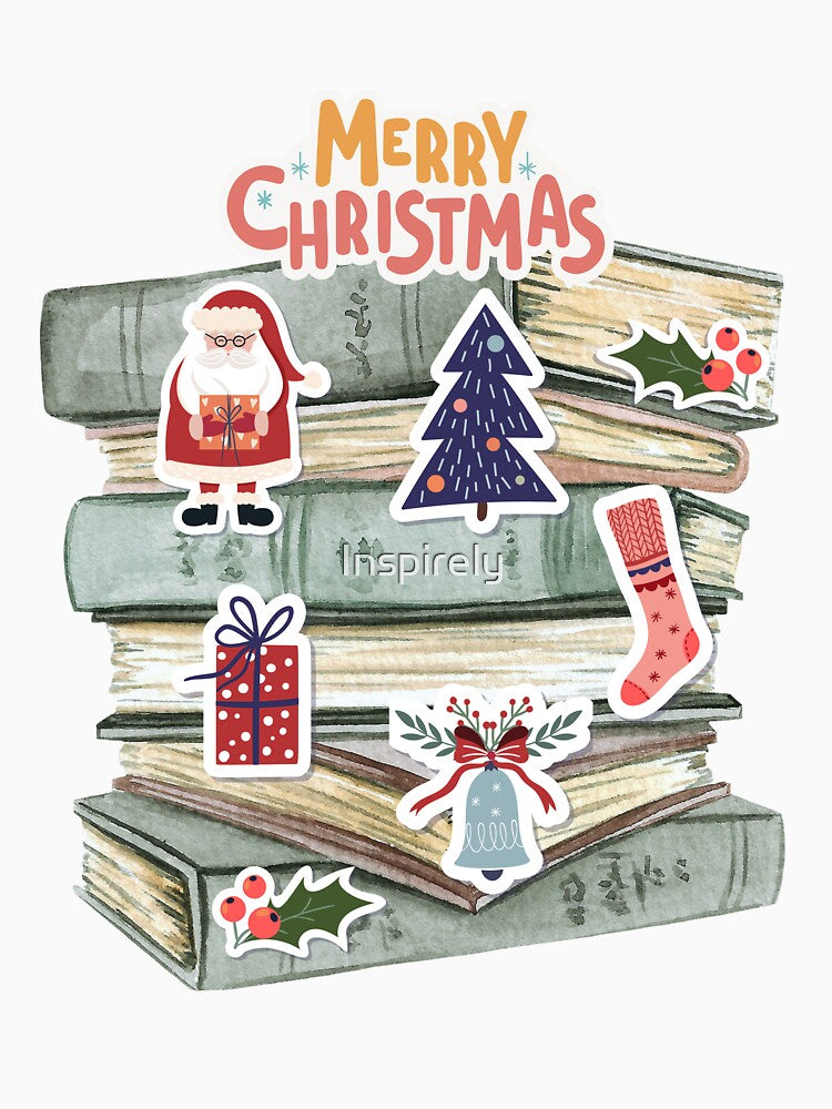 Book Christmas Tree by Inspirely