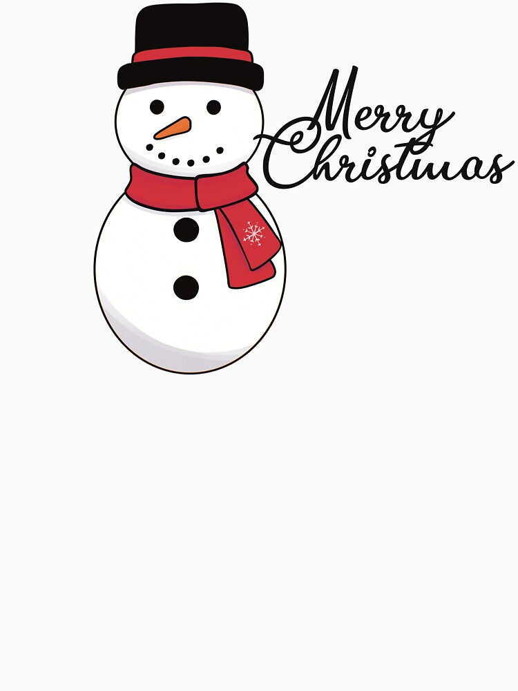 Snowman Merry Christmas by Skull Fern