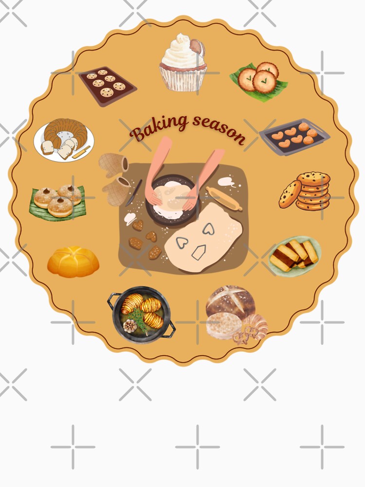Baking Season Sticker – Cute Cozy Baking Illustration for Fall & Food Lovers by Cozyscribbles