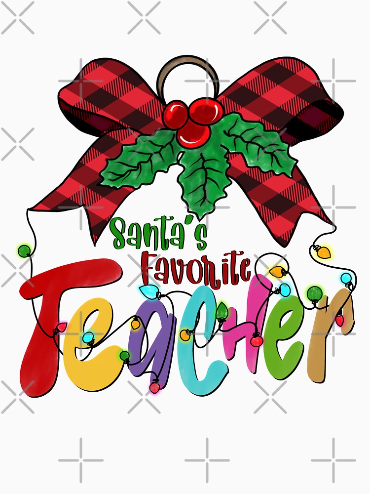 Santas Favorite Teacher, Science, Math, Kindergarten by dalypdesign