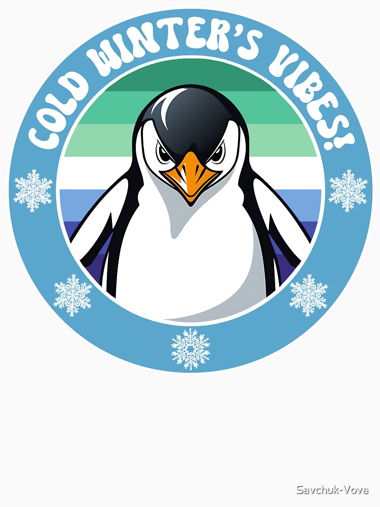 Cute Penguin on Gay Flag Background by Savchuk-Vova