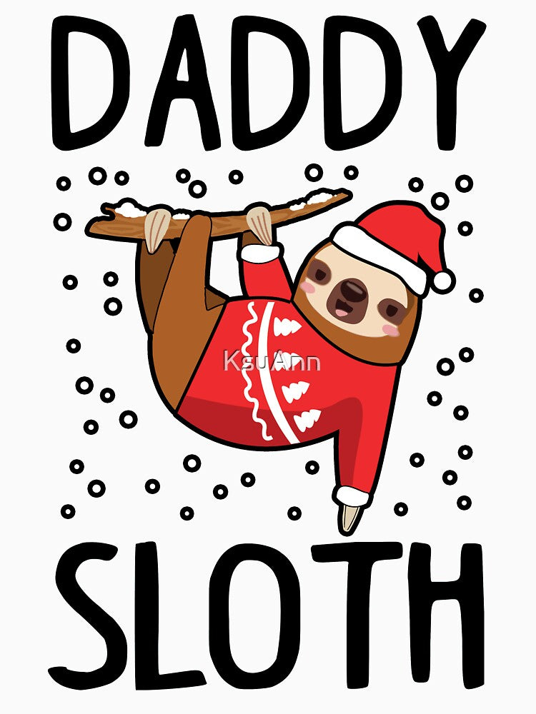 Matching Sloth Ugly Christmas Sweatshirts by KsuAnn