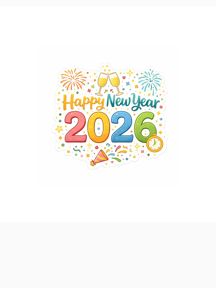 Happy New Year 2026 Celebration Sticker by Snark Studio