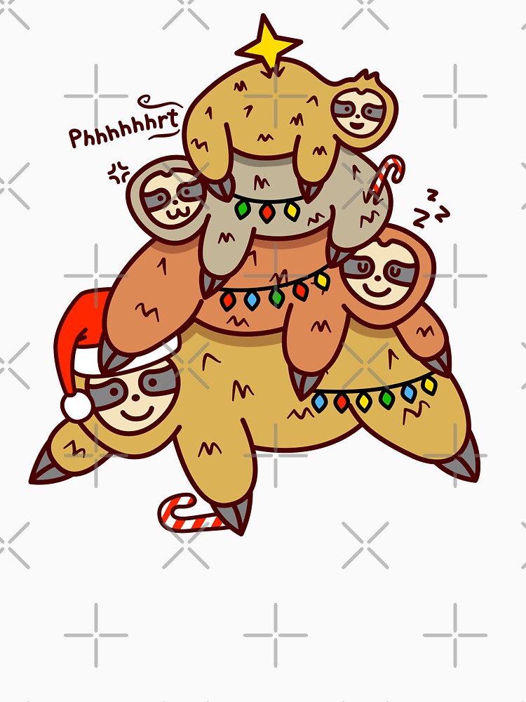 Cute Christmas Tree Sloth Lover Pajama by hadicazvysavaca