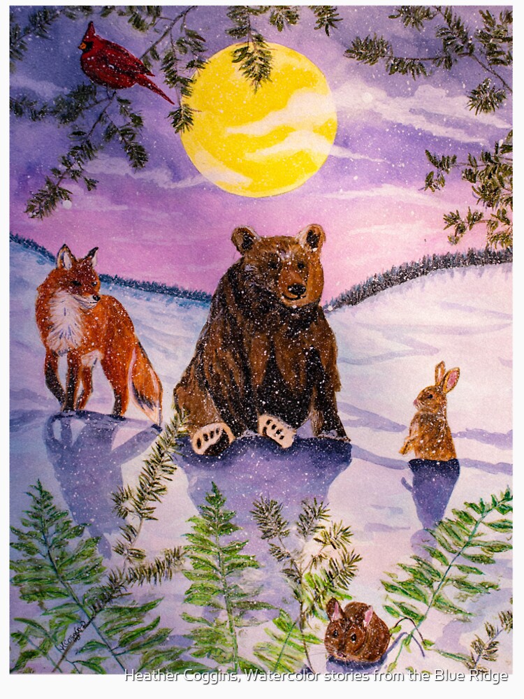 Winter Solstice by Heather Coggins, Watercolor stories from the Blue Ridge