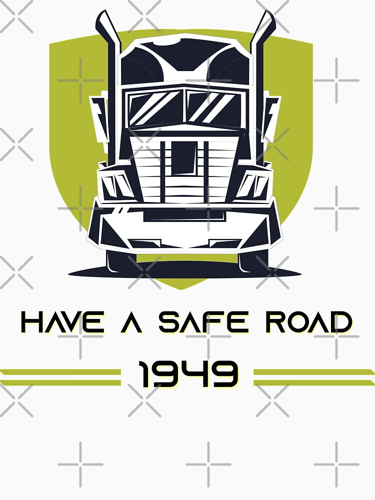 Let's Take The Road With Funny Black Truck Driver by TimTim-Design
