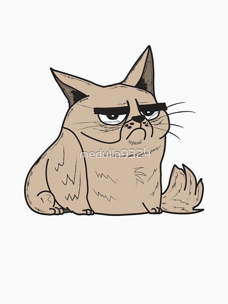 Fat Grump Cat #3 by medulla9324