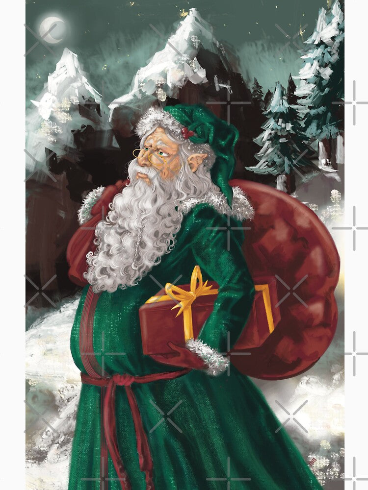 Santa in the forest by Amysartoffaces