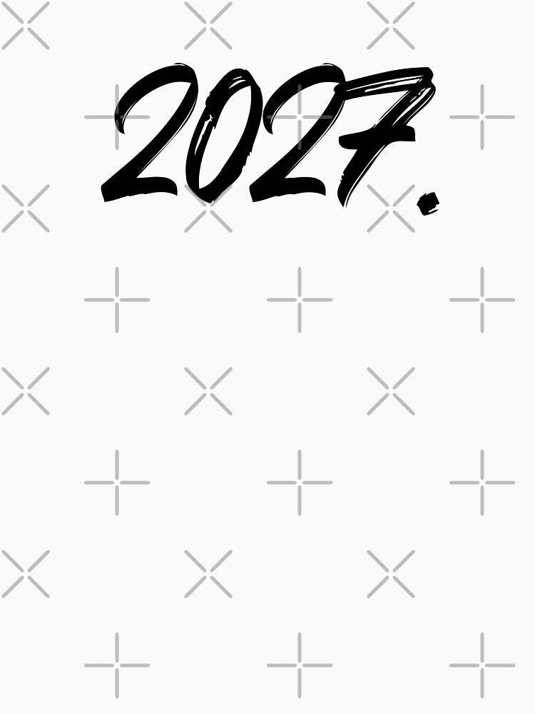 Year Of 2027 Paint Ink Brush Typography by CamilasPrints