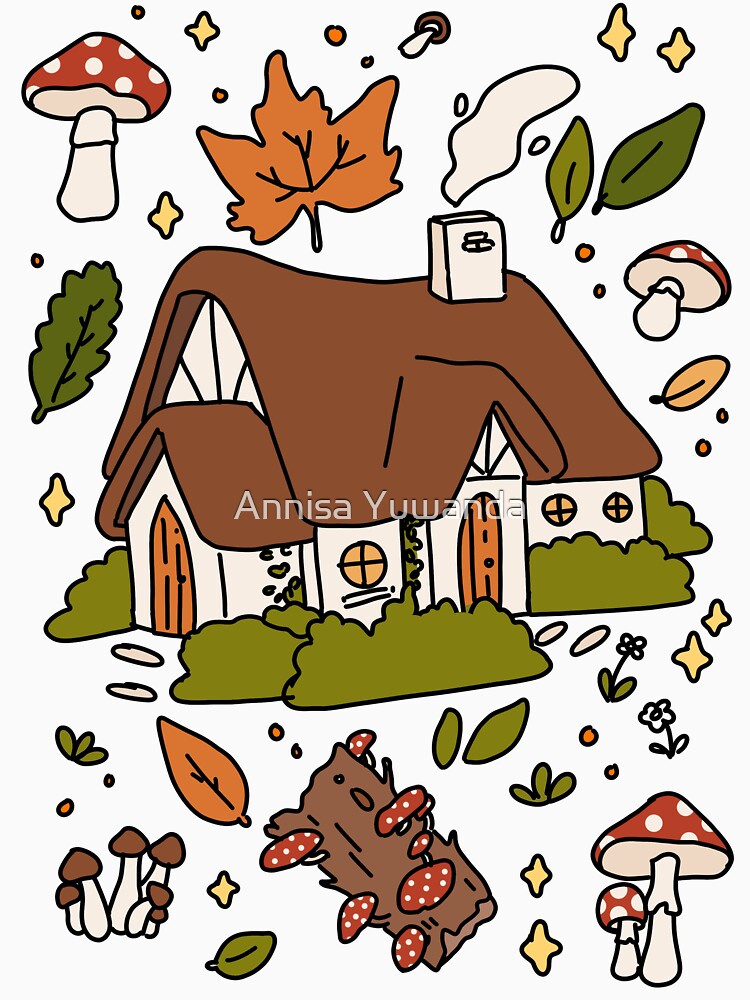 Cute Cottagecore Illustration Fall Autumn Season #2 by Annisa Yuwanda