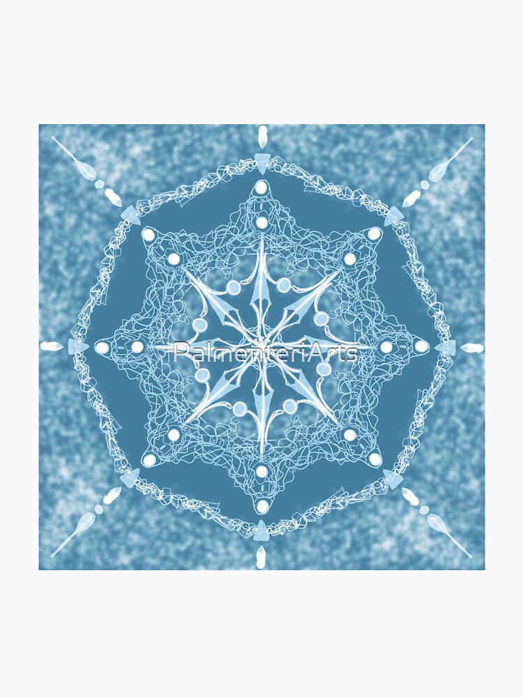 Pale blue snowflake by PalmenteriArts