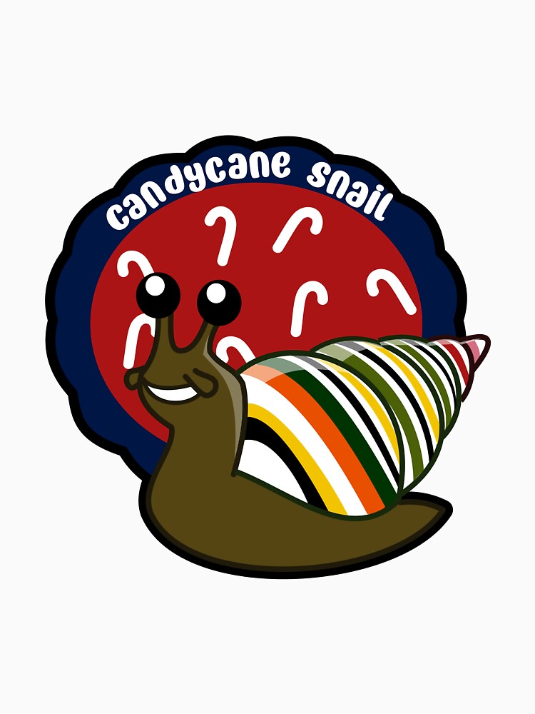 Candy Cane Snail by DesignsByHumbug