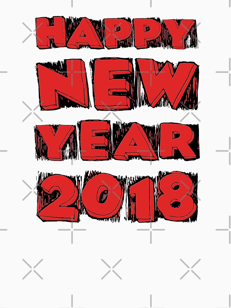 Happy New Year 2018 by Mad Over Store