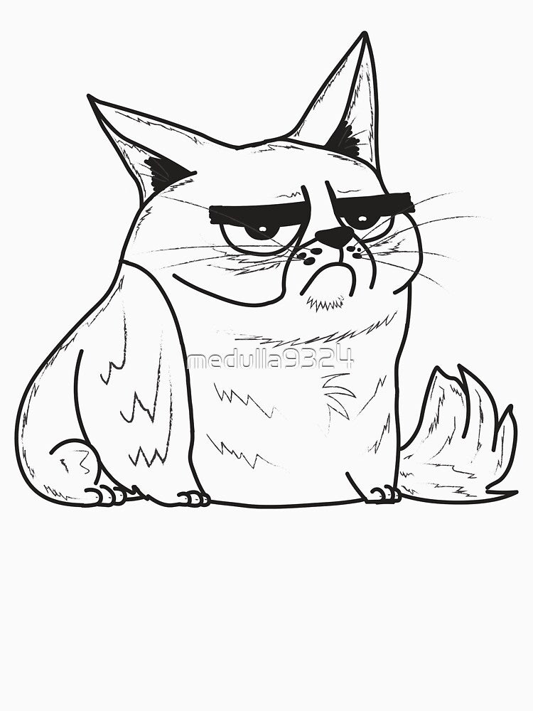 Fat Grump Cat #1 by medulla9324