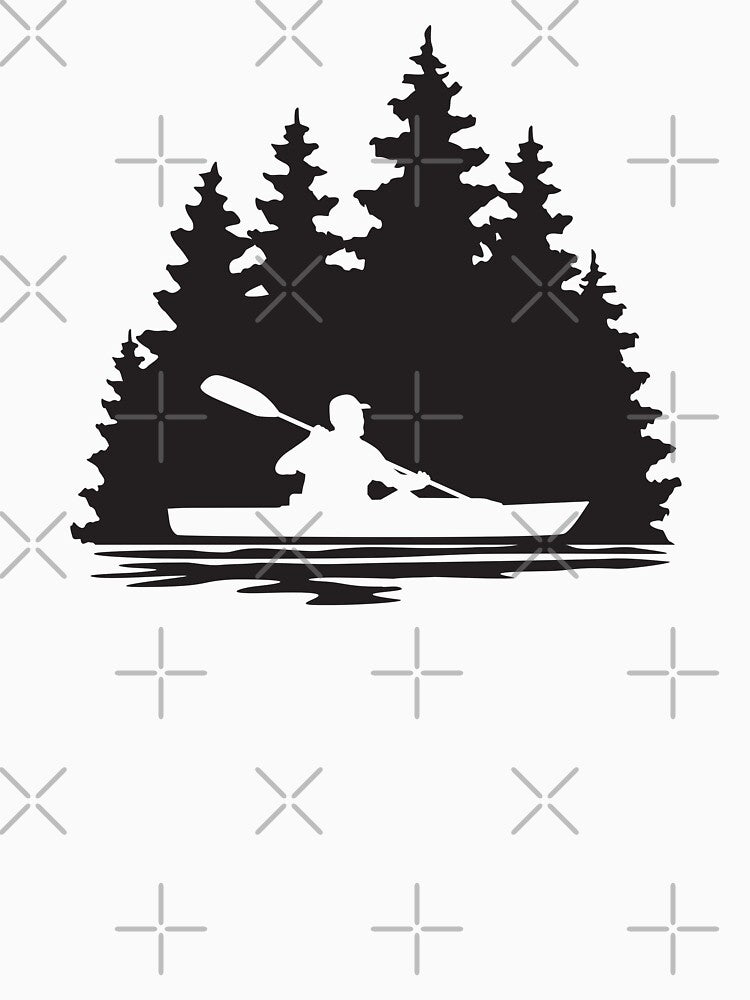 Kayaker Paddling Silhouette by Sam Morrison