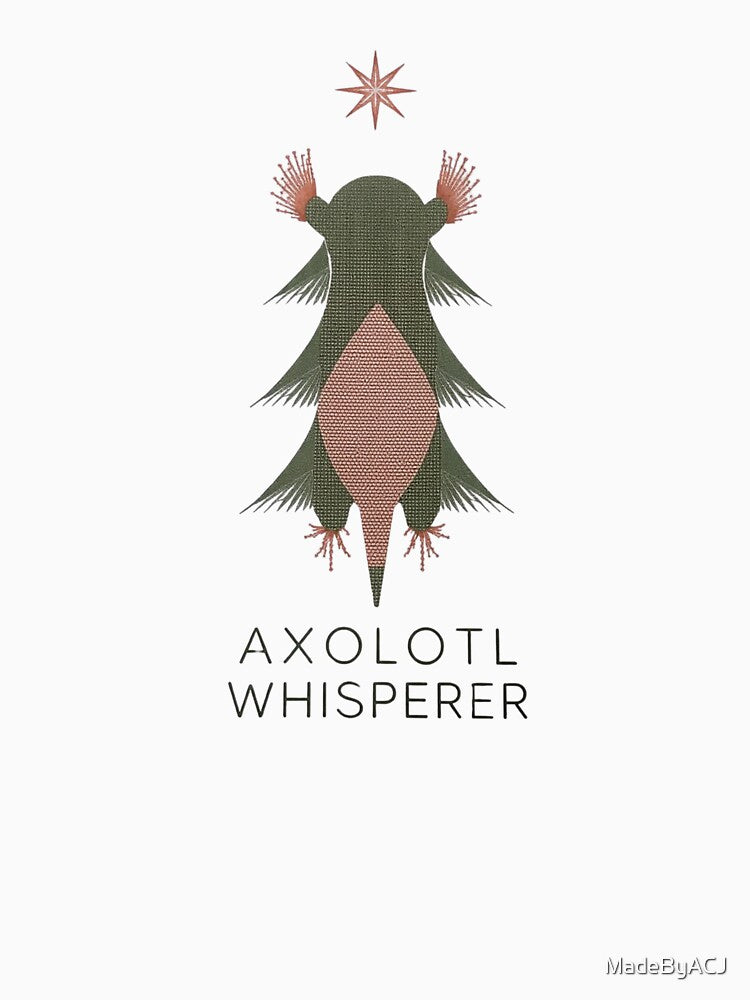 Axolotl Whisperer Holiday Tree Design – Scandinavian Christmas Style by MadeByACJ